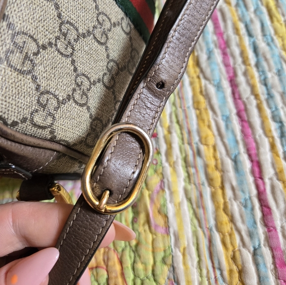 GUCCI Ophidia Gg Supreme Mini Shoulder Bag In Brown - Picture 3 of 15